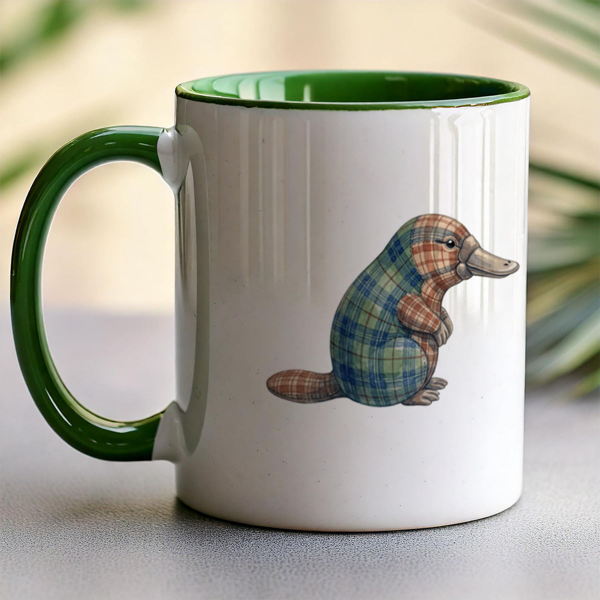 PP-MUG-11OZ-GREEN - Green Ceramic 11oz Mug Mockup