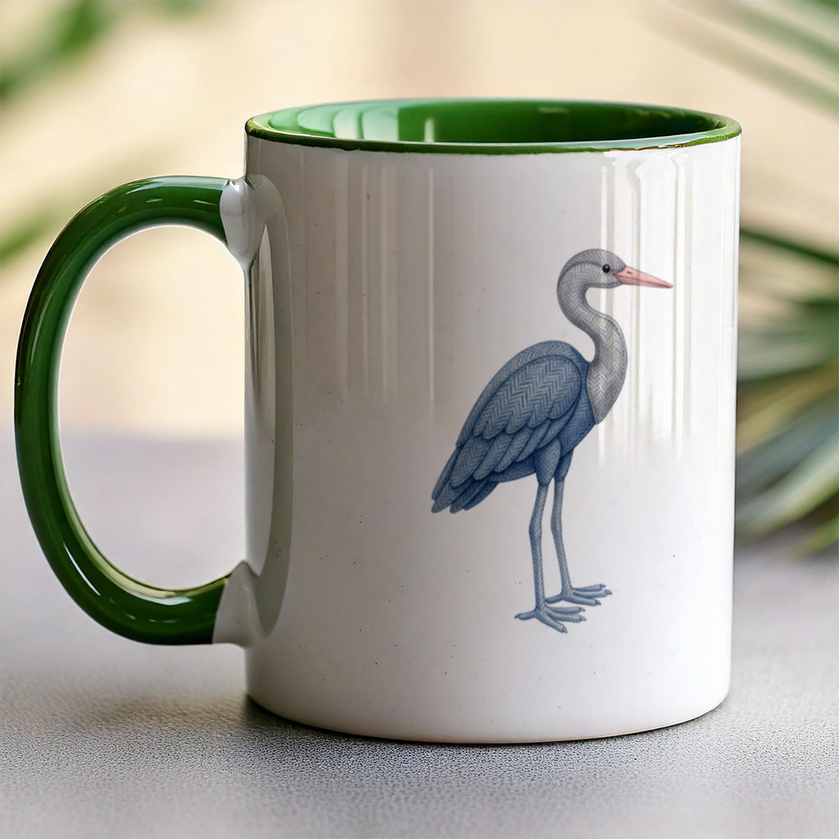 PP-MUG-11OZ-GREEN - Green Ceramic 11oz Mug Mockup