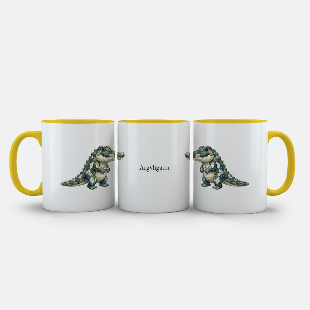 PP-MUG-11OZ-YELLOW - Yellow Ceramic 11oz Mug Mockup