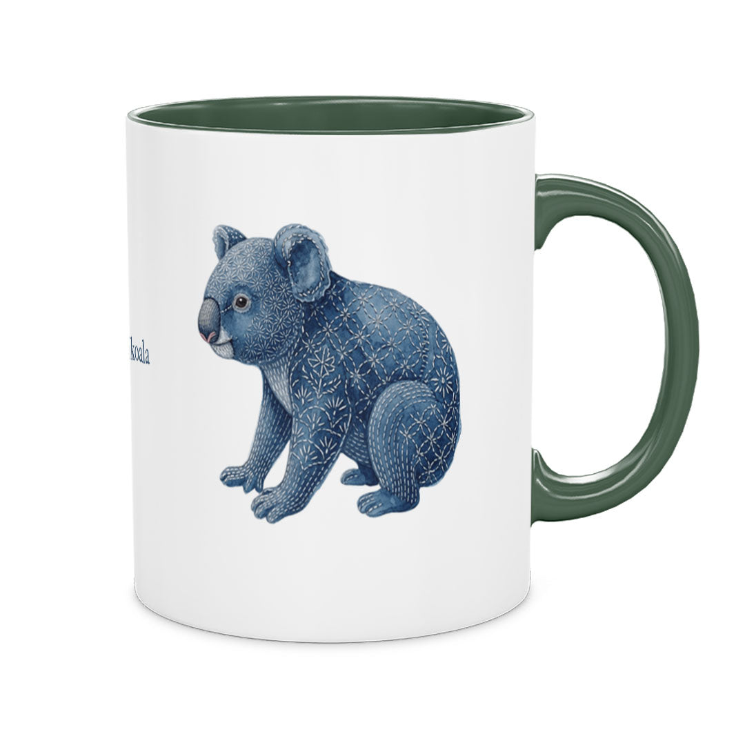 PP-MUG-11OZ-GREEN - Green Ceramic 11oz Mug Mockup