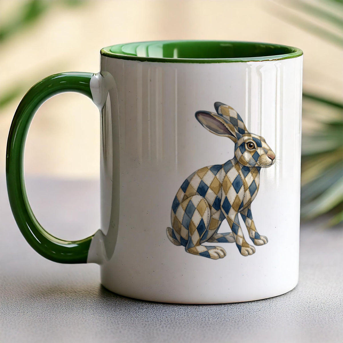 PP-MUG-11OZ-GREEN - Green Ceramic 11oz Mug Mockup