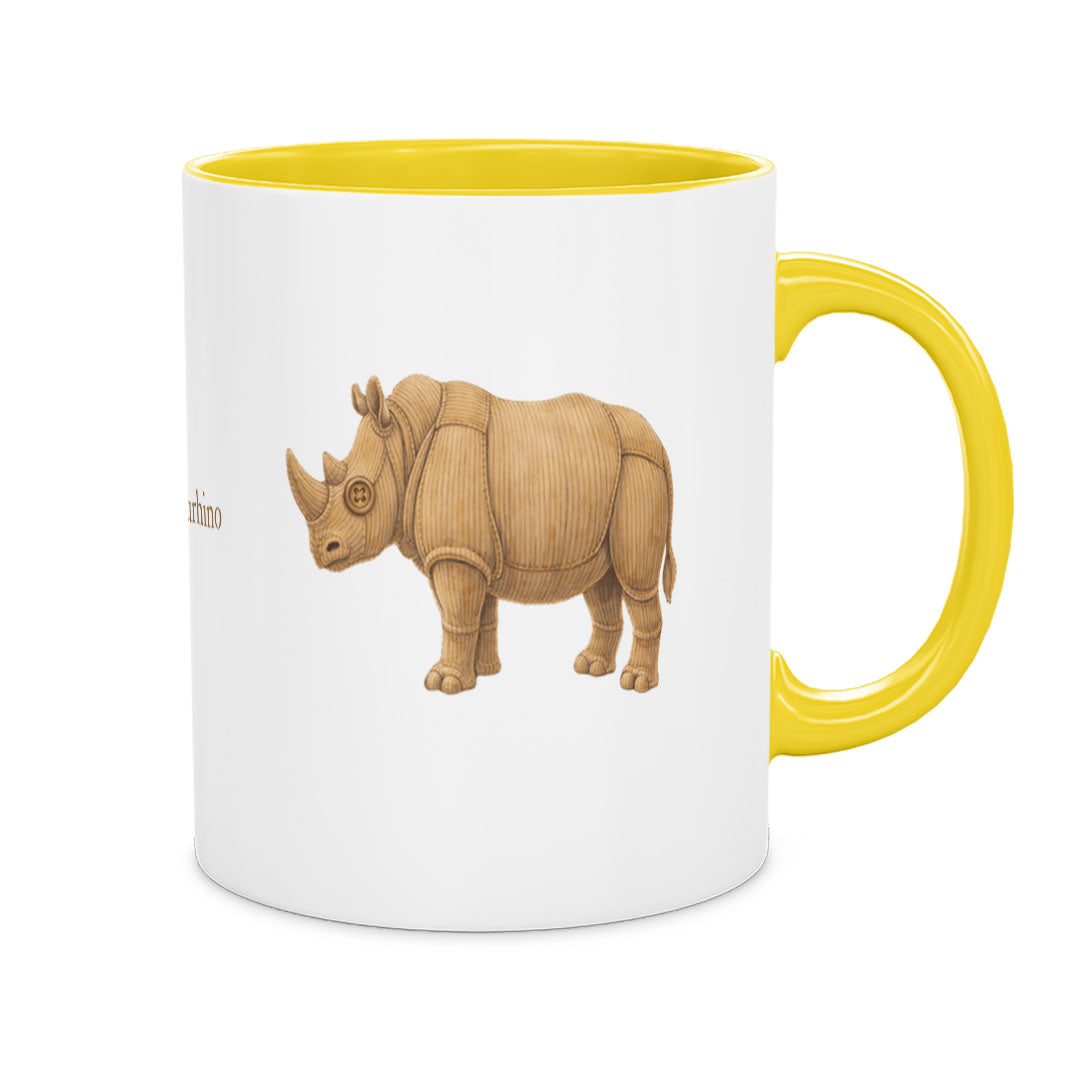 PP-MUG-11OZ-YELLOW - Yellow Ceramic 11oz Mug Mockup