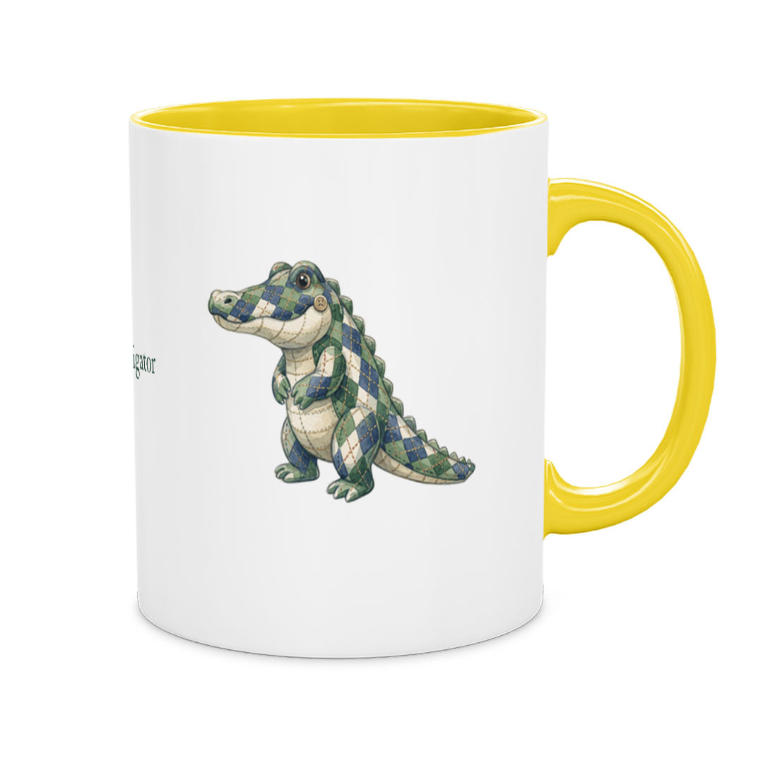 PP-MUG-11OZ-YELLOW - Yellow Ceramic 11oz Mug Mockup