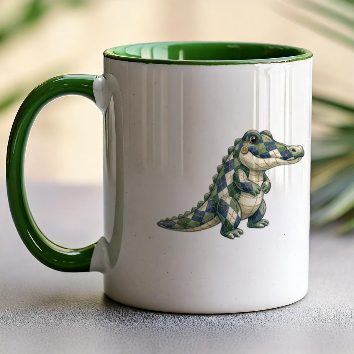 PP-MUG-11OZ-GREEN - Green Ceramic 11oz Mug Mockup