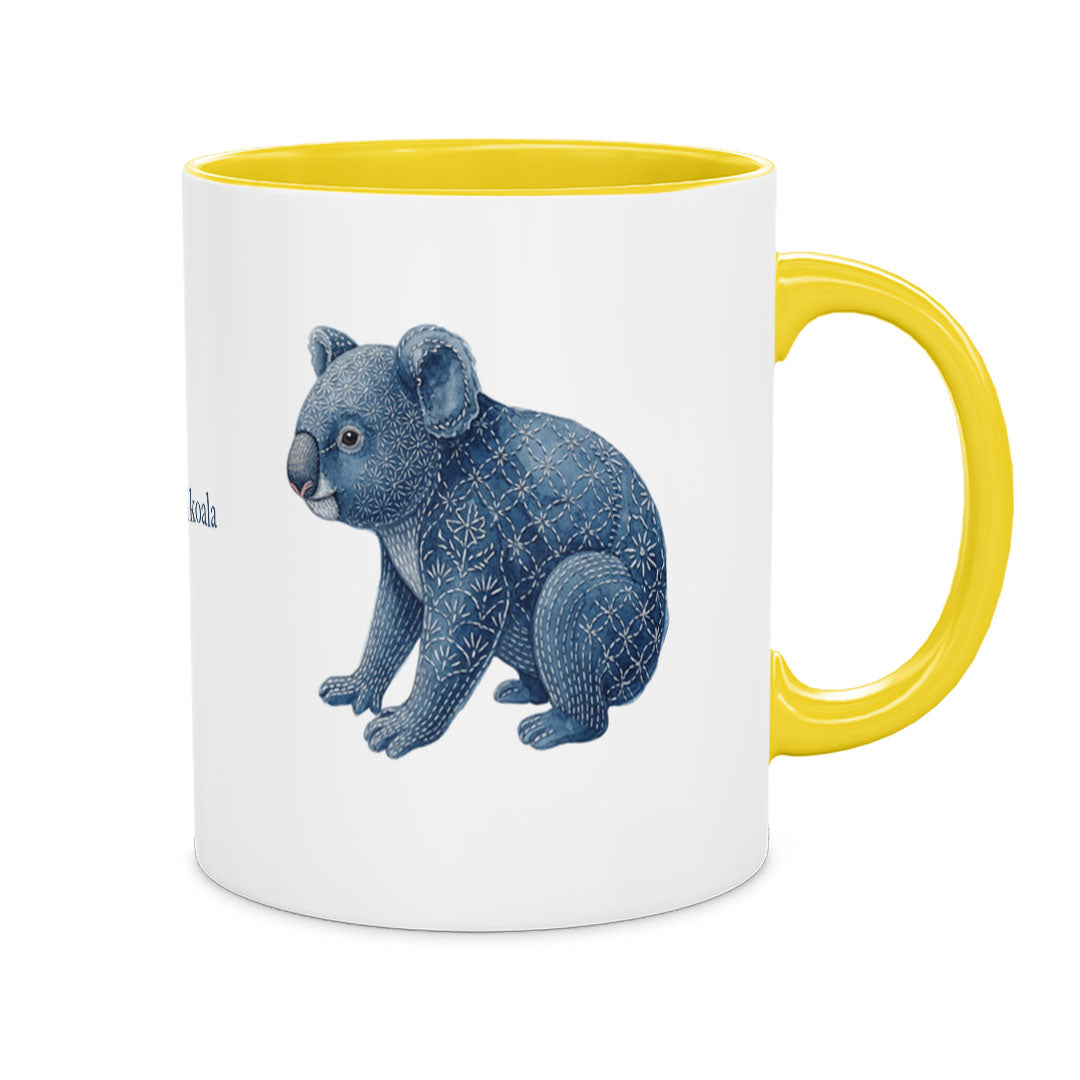 PP-MUG-11OZ-YELLOW - Yellow Ceramic 11oz Mug Mockup