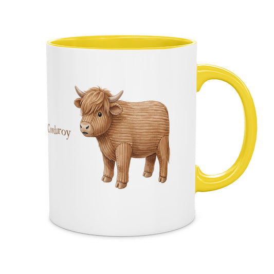 PP-MUG-11OZ-YELLOW - Yellow Ceramic 11oz Mug Mockup