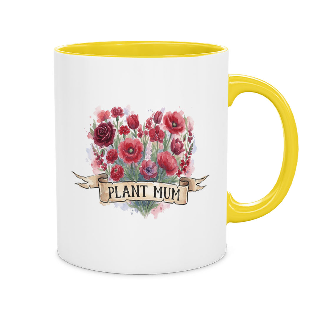 PP-MUG-11OZ-YELLOW - Yellow Ceramic 11oz Mug Mockup