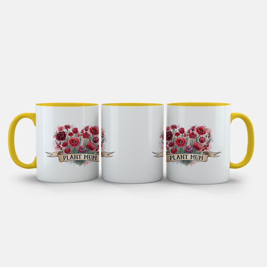PP-MUG-11OZ-YELLOW - Yellow Ceramic 11oz Mug Mockup
