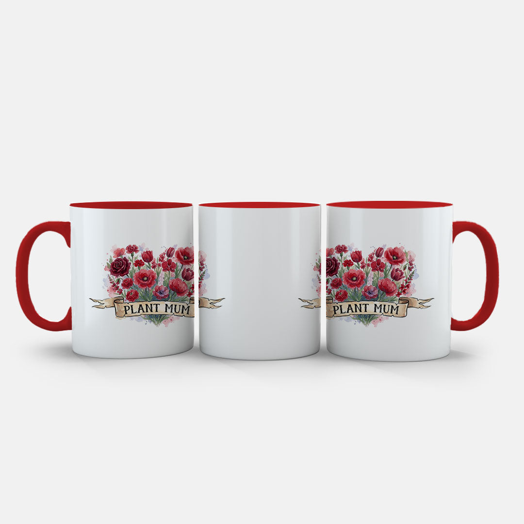 PP-MUG-11OZ-RED - Red Ceramic 11oz Mug Mockup