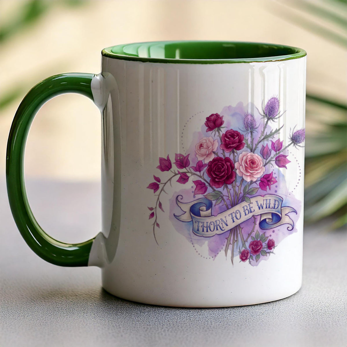 PP-MUG-11OZ-GREEN - Green Ceramic 11oz Mug Mockup