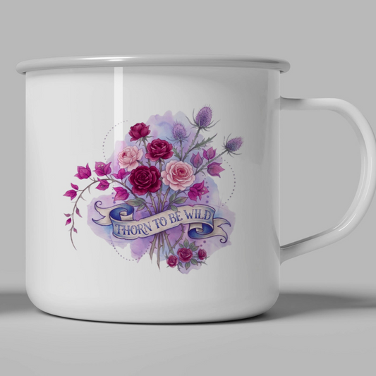 Thorn to be Wild - Enamel Mug